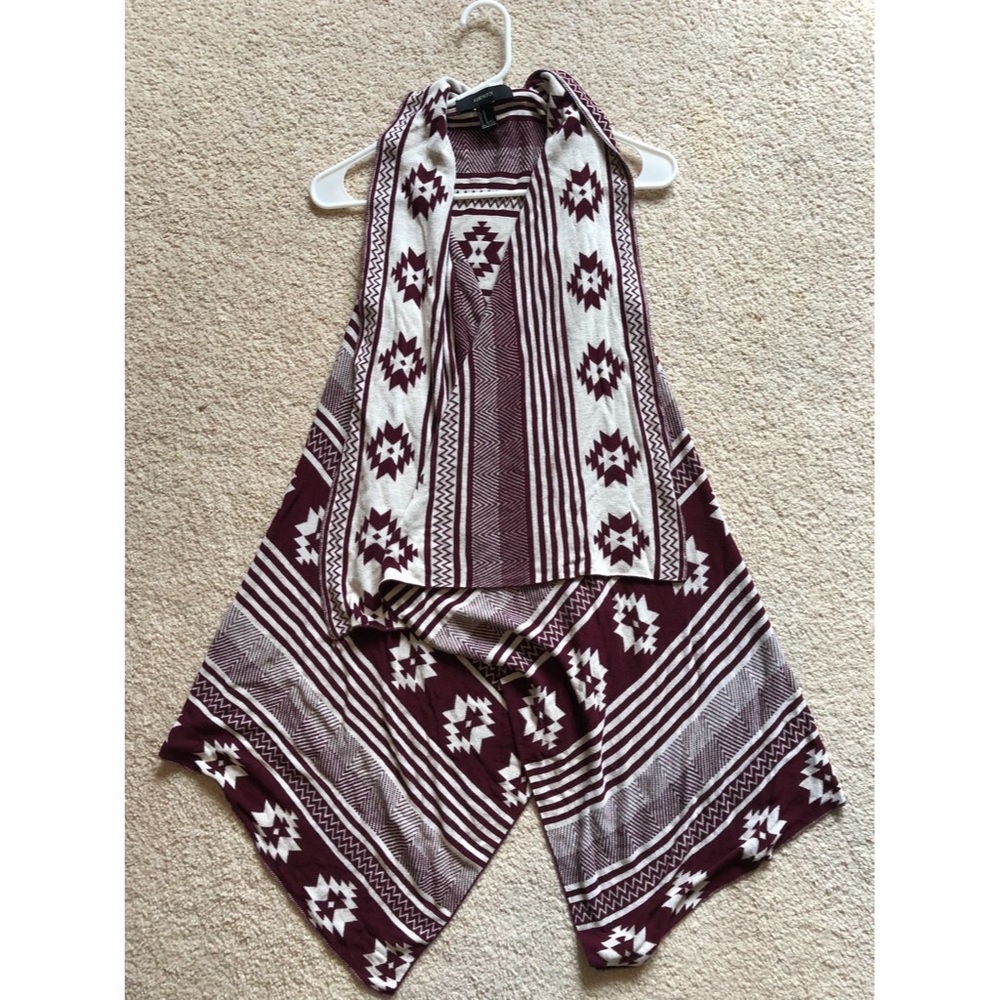 Forever 21 Aztec Print Poncho. Junior Size Medium